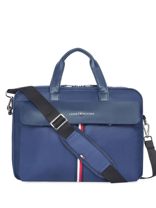 Tommy Hilfiger Unisex Striped Laptop Bag