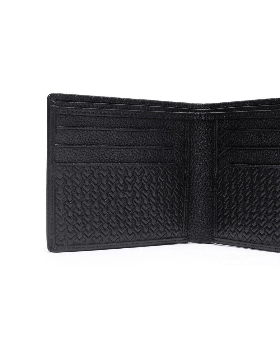 Rare Rabbit Men Orvis Black Leather Wallet