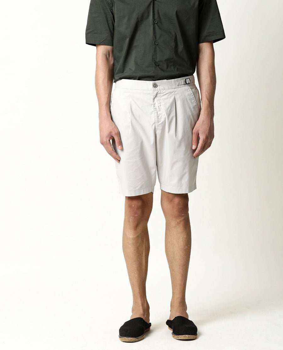 Rare Rabbit Men's Osaka Beige Cotton Plain Regular Fit Shorts