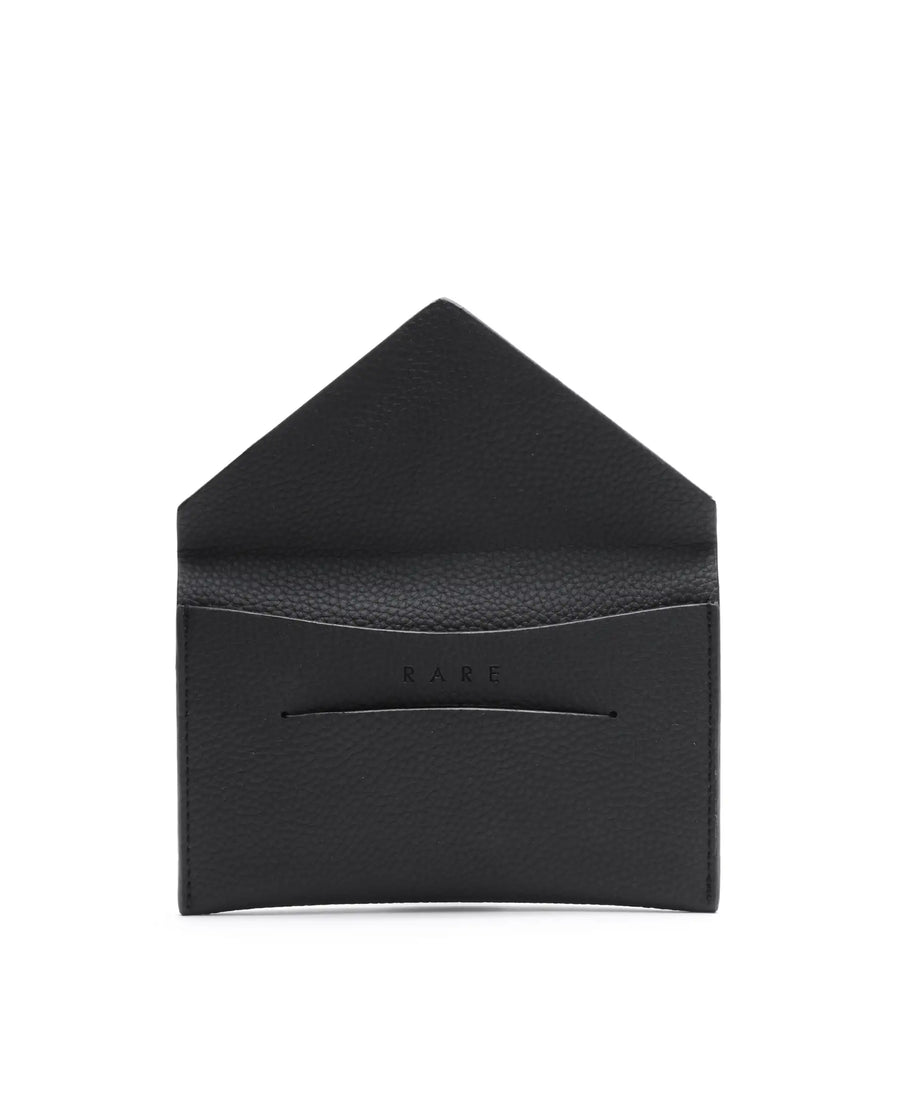 Rare Rabbit Men's Paspo Black Leather Passport Holder