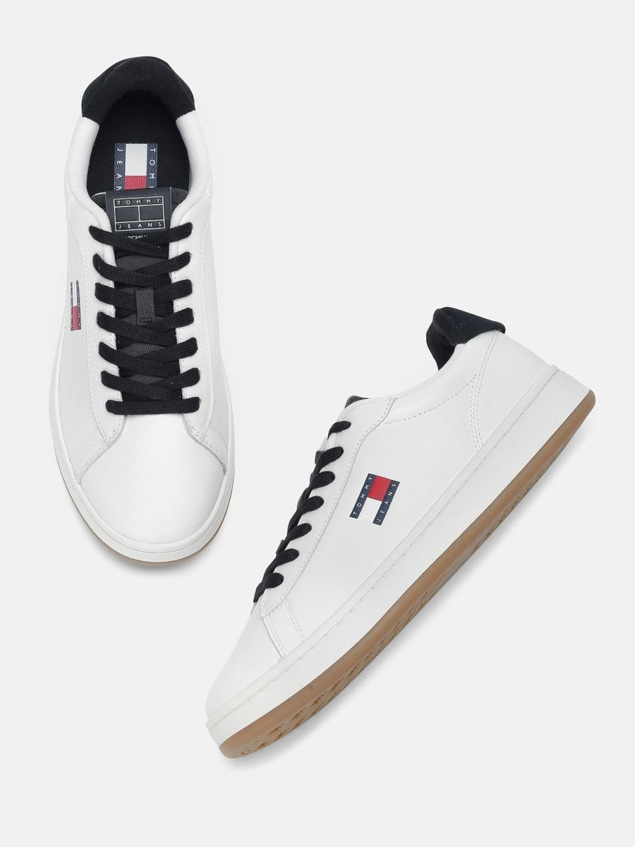Tommy Hilfiger Men's Archive'98 White Leather Sneakers
