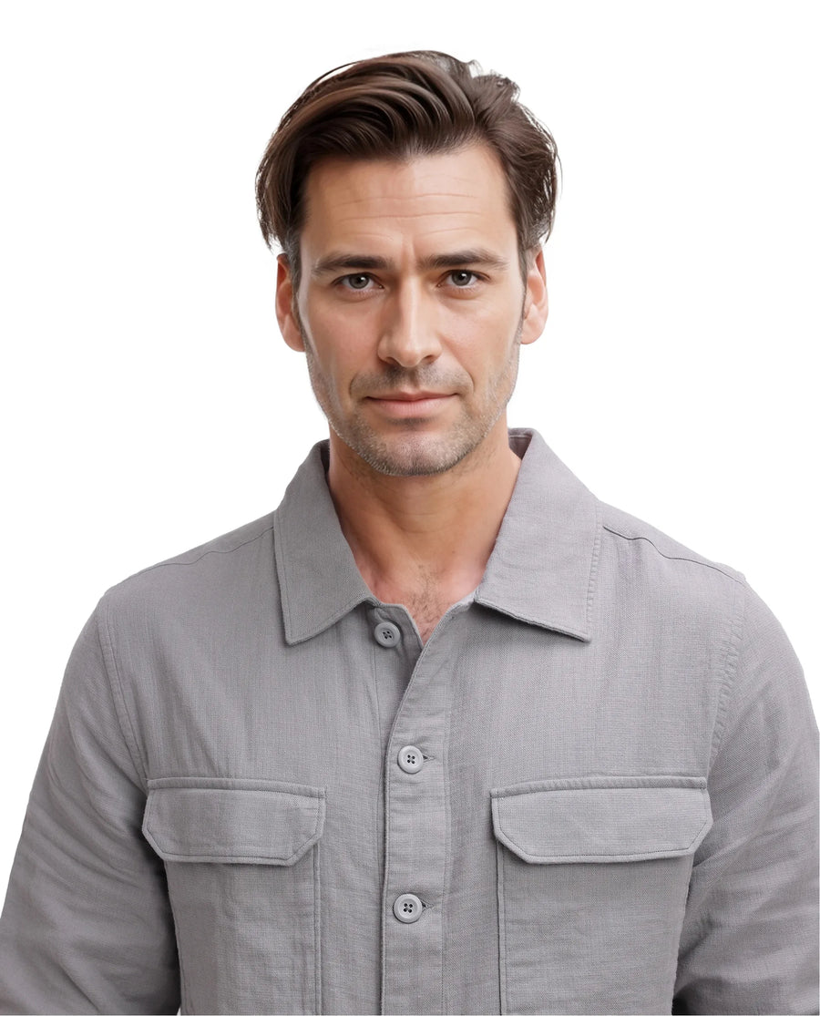Rare Rabbit Men's Prest Dusky Brown Cotton Plain Regular Fit Full Sleeve Collared Shirt