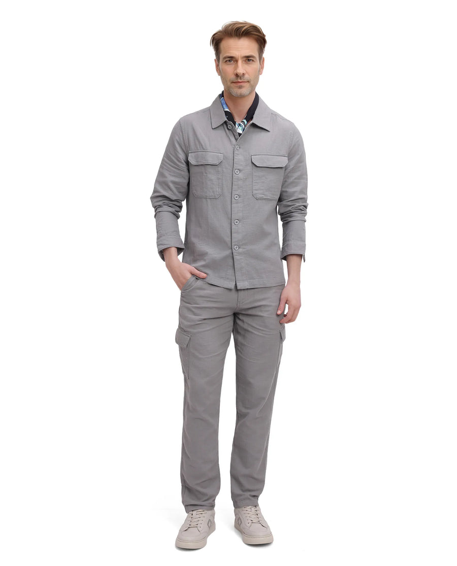 Rare Rabbit Men's Prest Dusky Brown Cotton Plain Regular Fit Full Sleeve Collared Shirt