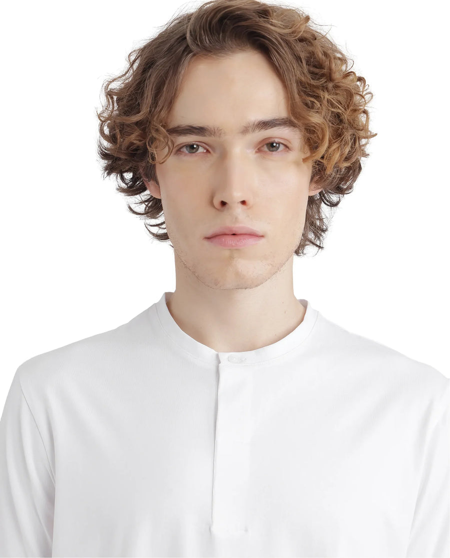 Rare Rabbit Men's Purt White Cotton Blend Plain Regular Fit Half Sleeve Crew Neck T-Shirt