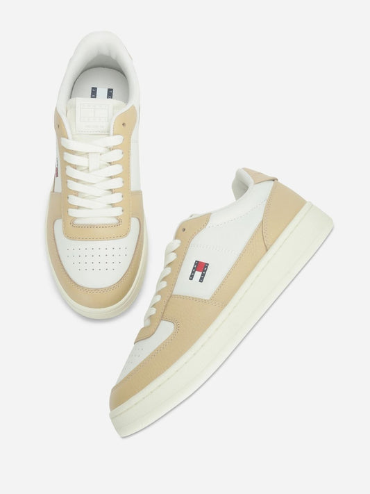 Tommy Hilfiger Women Colourblocked Leather Sneakers