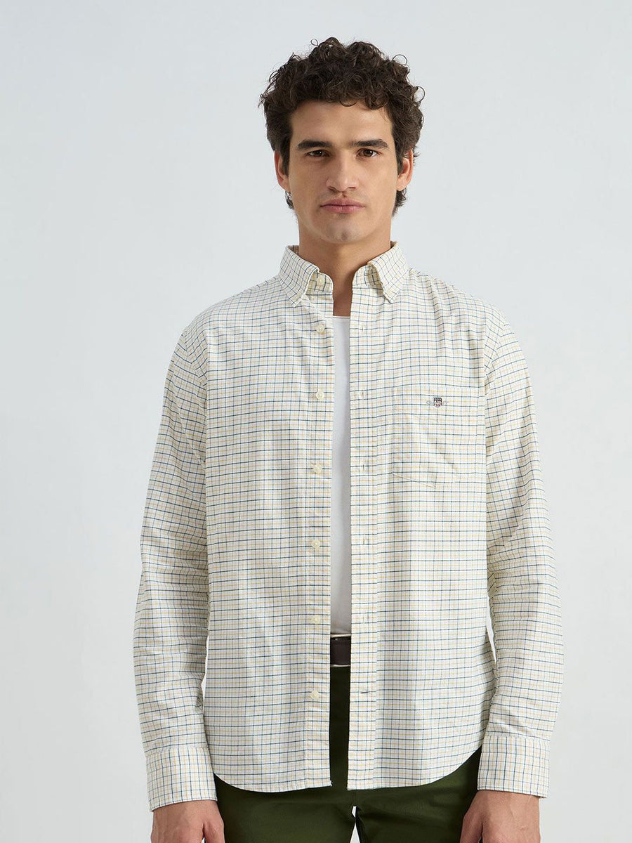 GANT Classic Checked Button-Down Collar Oxford Casual Shirt