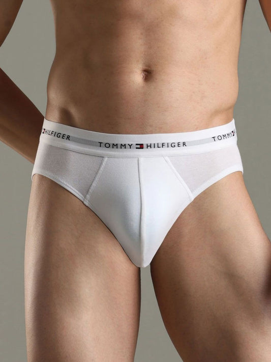 Tommy Hilfiger Men Pack Of 3 Low-Rise Basic Briefs
