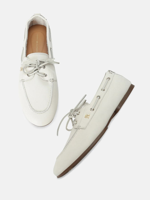 Tommy Hilfiger Women Leather Boat Shoes