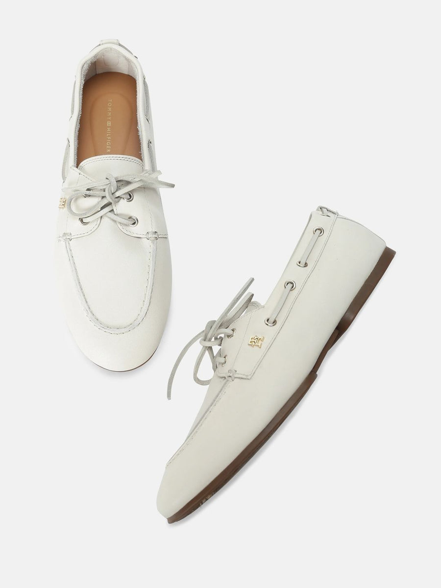 Tommy Hilfiger Women Leather Boat Shoes