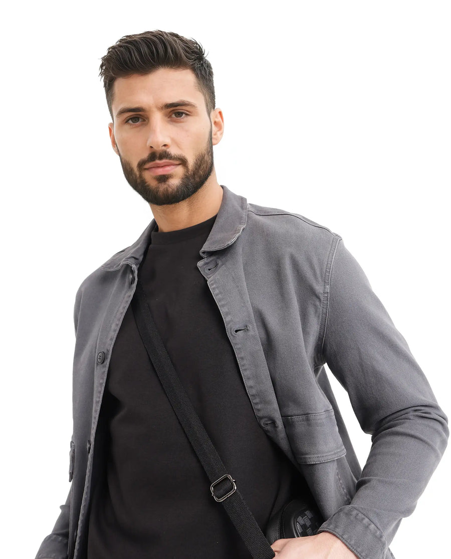 Rare Rabbit Men's Qlot Black Cotton Blend Plain Oversized Fit Half Sleeve Crew Neck T-Shirt
