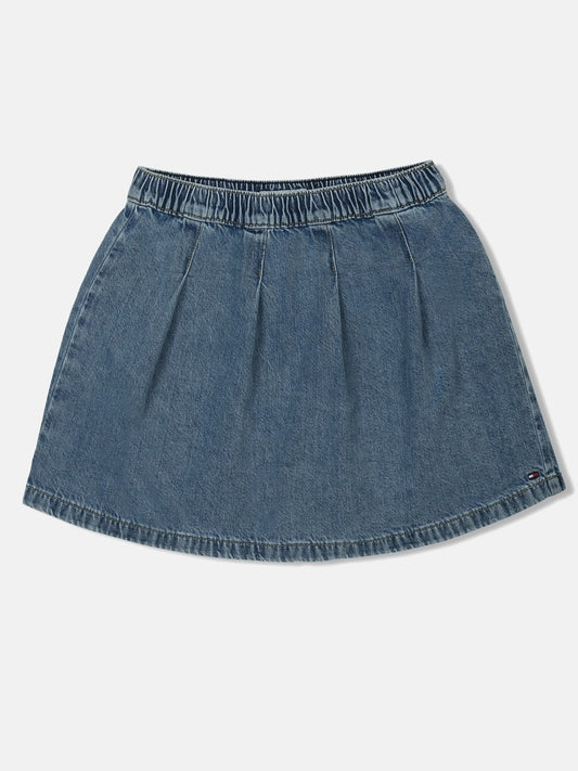 Tommy Hilfiger Girls Cotton Cotton Cambric Mini A-Line Skirt