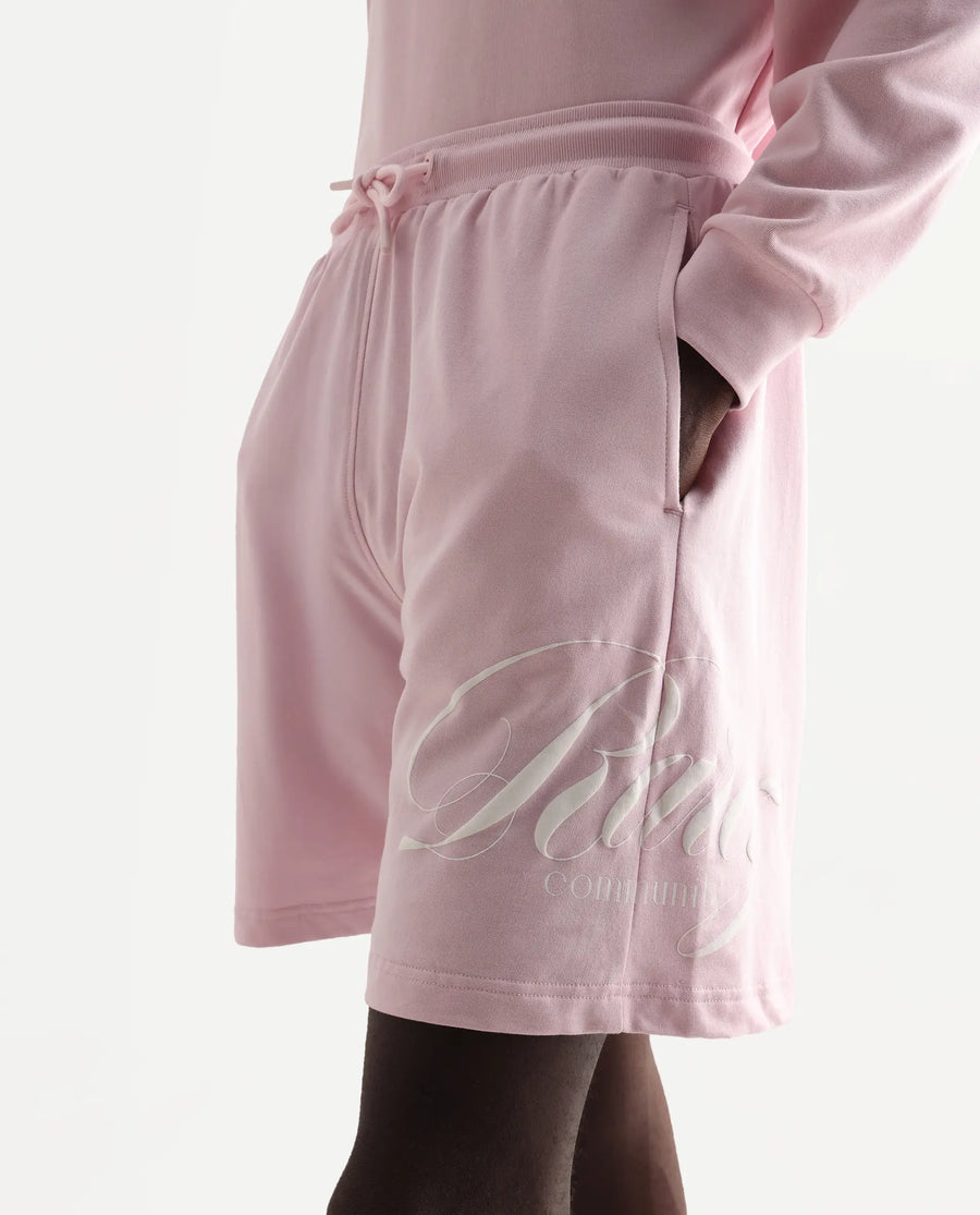 Rare Rabbit Men's Ranot Pink Cotton Graphic Print Oversized Fit Shorts