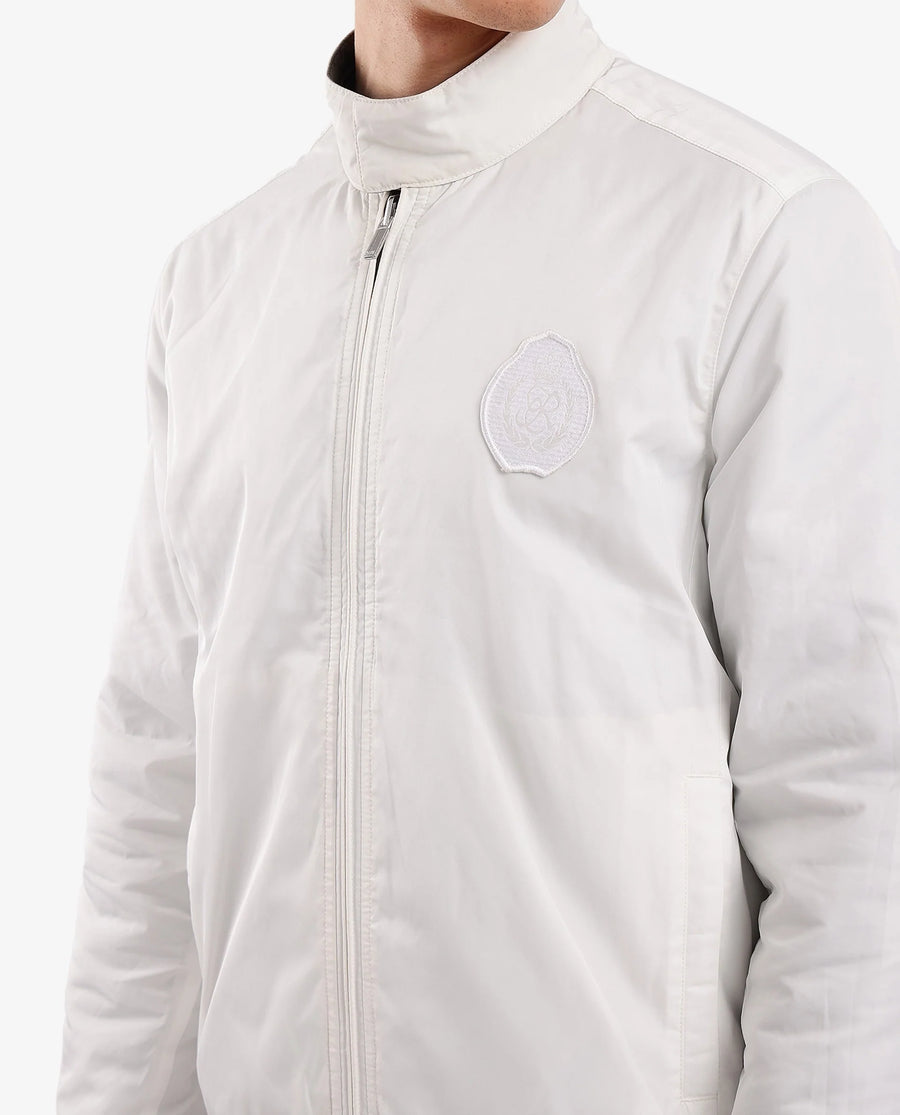 Rare Rabbit Men's Royban-2 Green Polyester Plain Regular Fit Full Sleeve High Neck Jacket