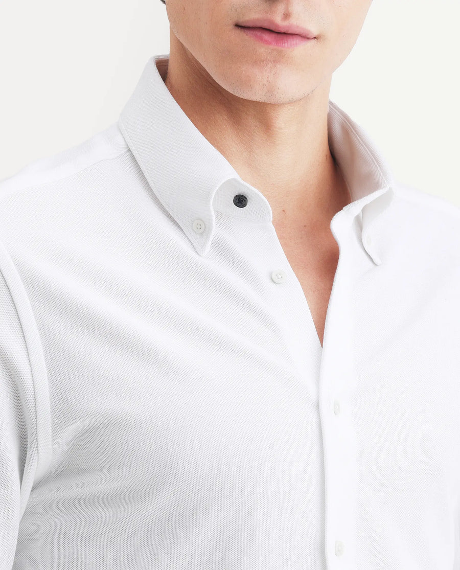 Rare Rabbit Men's Vane-Ss26 White Cotton Fabric Full Sleeve Regular Fit Plain Shirt