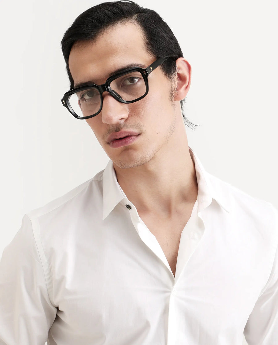 Rare Rabbit Men's Zazzle White Cotton Fabric Full Sleeve Spread Collar Regular Fit Plain Shirt