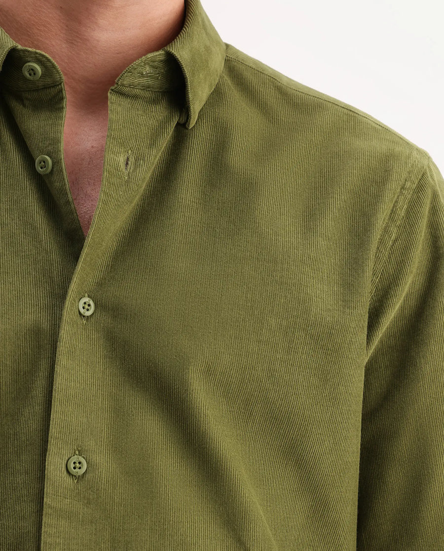 Rare Rabbit Men's Buita-Aw26 Light Green Cotton Spread Collar Regular Fit Plain Shirt