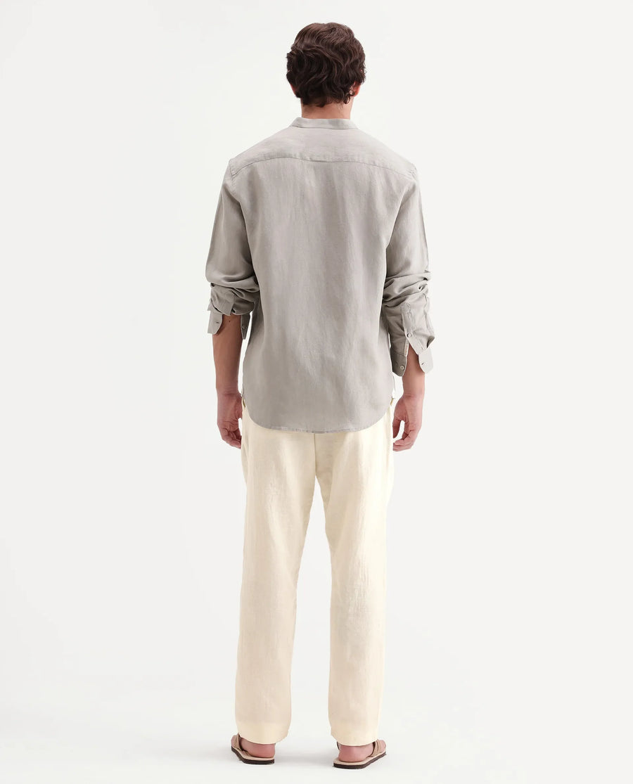 Rare Rabbit Men's Pastor-Aw26 Off White Cotton Fabric Drawstring Closure Regular Fit Plain Trouser