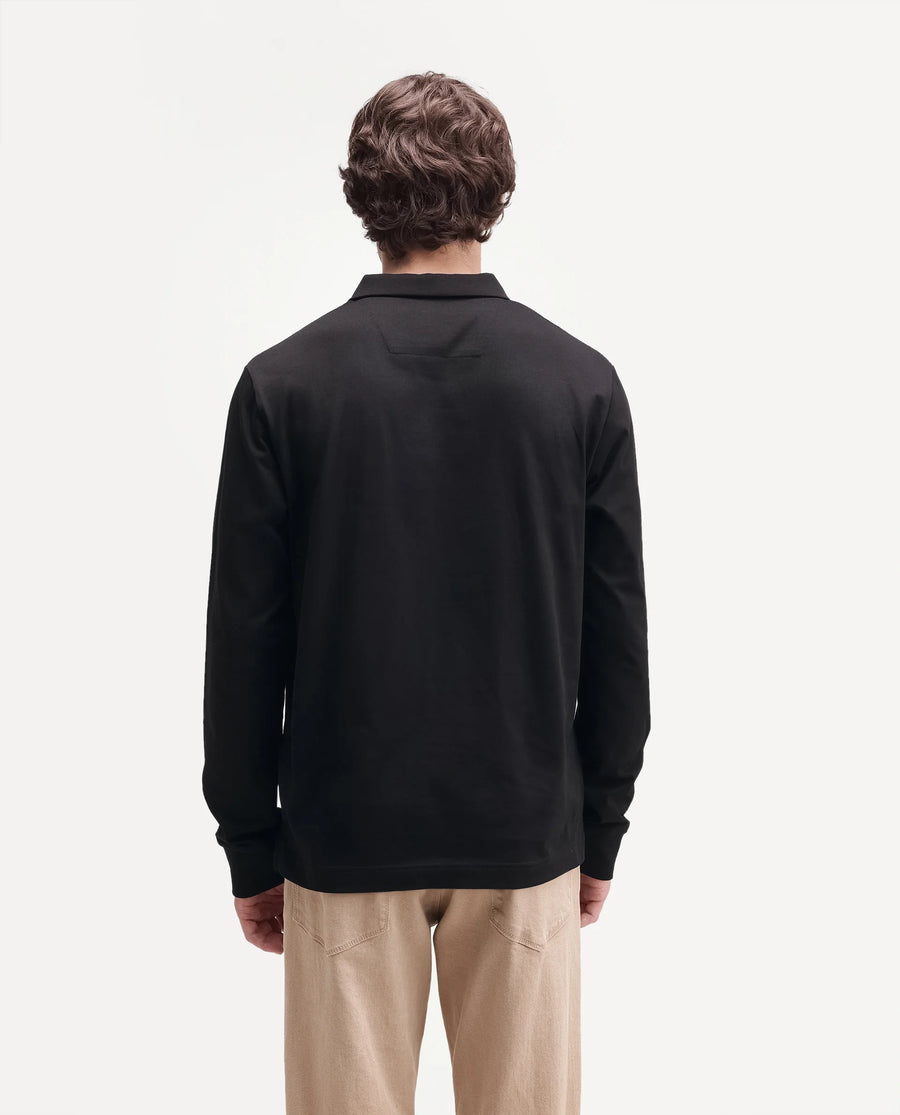 Rare Rabbit Men's Travo Black Cotton Spread Collar Regular Plain Shirt