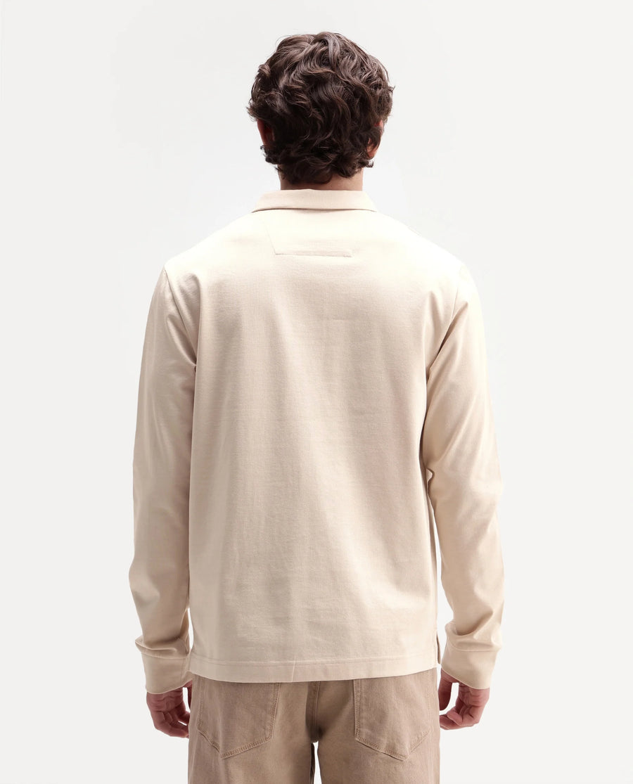 Rare Rabbit Men's Travo Beige Cotton Spread Collar Regular Plain Shirt