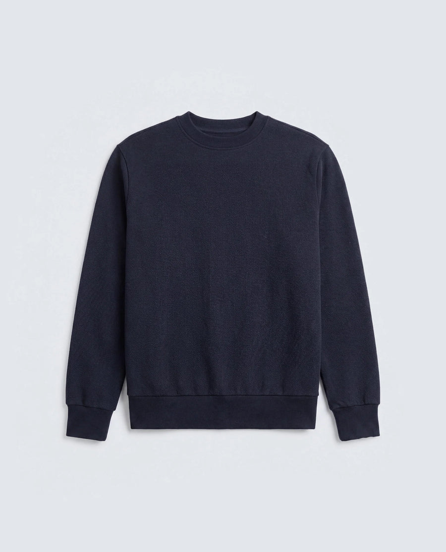 Rare Rabbit Men's Basic Rr-Corp-Harry-S Navy Polyester Blend Crew Neck Regular Plain Sweatshirt