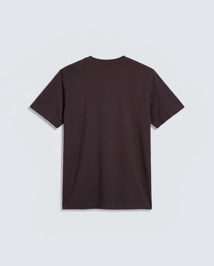 Rare Rabbit Men's Basic Rr-Corp-Arve Dark Brown Cotton Crew Neck Regular Plain T-Shirt