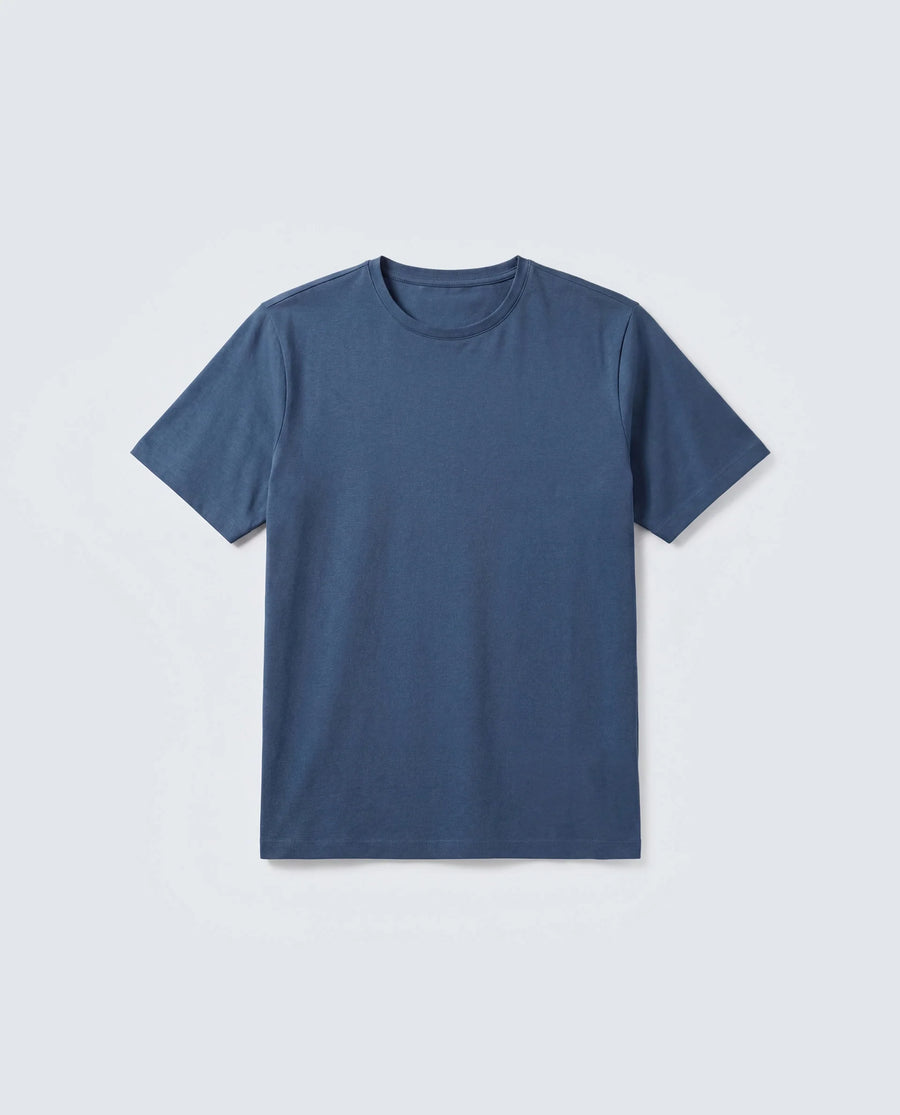 Rare Rabbit Men's Basic Rr-Corp-Arve Teal Cotton Crew Neck Regular Plain T-Shirt