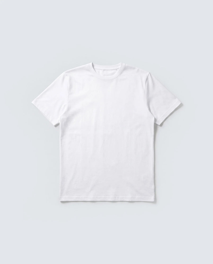 Rare Rabbit Men's Basic Rr-Corp-Arve White Cotton Crew Neck Regular Plain T-Shirt