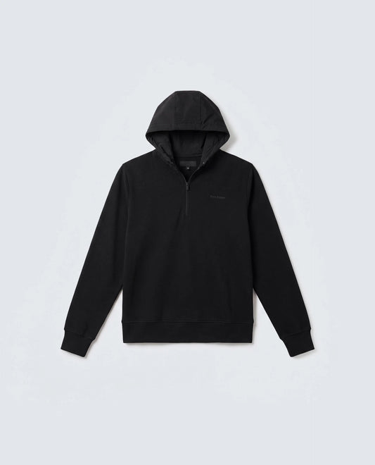 Rare Rabbit Men's Basic Rr-Corp-Duro Black Cotton Blend Regular Plain Sweatshirt