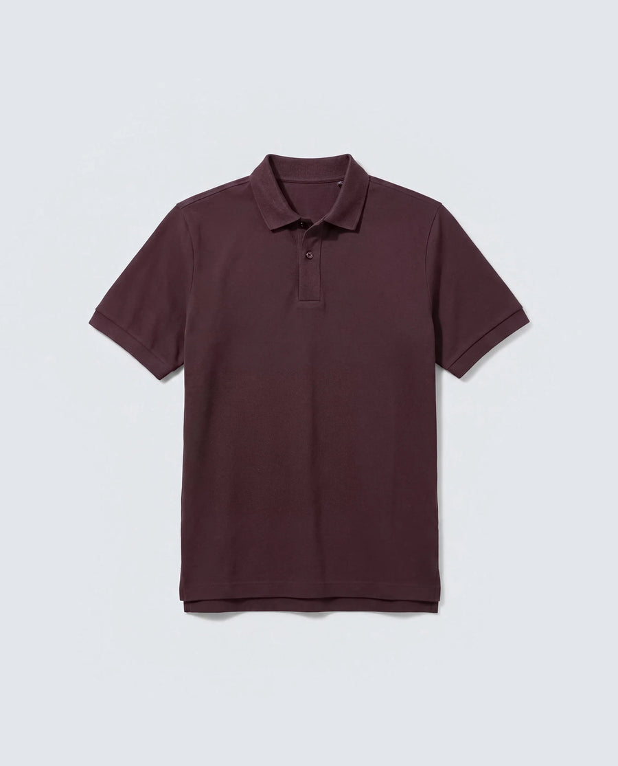 Rare Rabbit Men's Basic Rr-Corp-Tove Maroon Cotton  Spread Collar Regular Plain Polo
