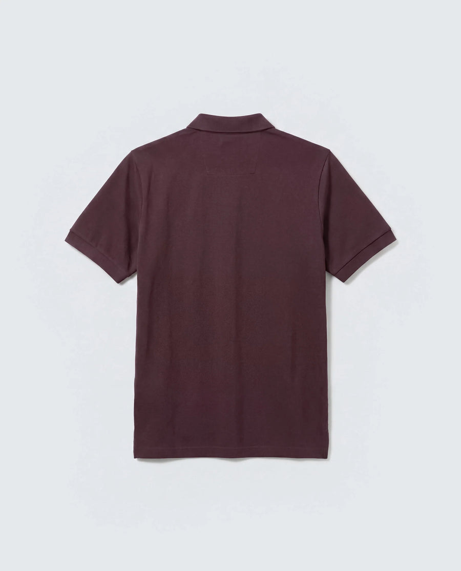 Rare Rabbit Men's Basic Rr-Corp-Tove Maroon Cotton  Spread Collar Regular Plain Polo