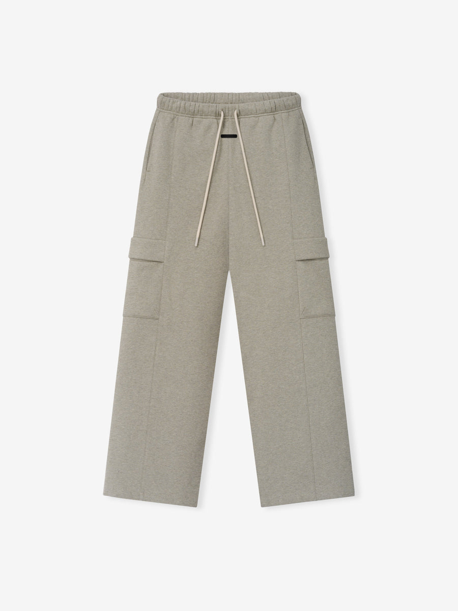 Womens Fleece Cargo Relaxed Sweatpant