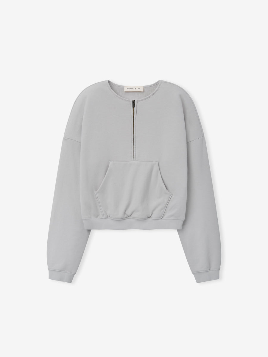 Womens French Terry Relaxed Half Zip