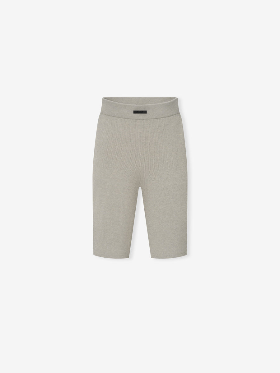 Womens Rib Knit Biker Short