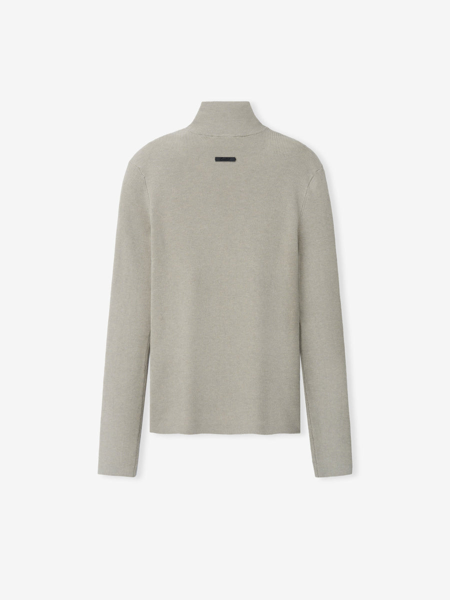 Womens Rib Knit Zip Up Jacket