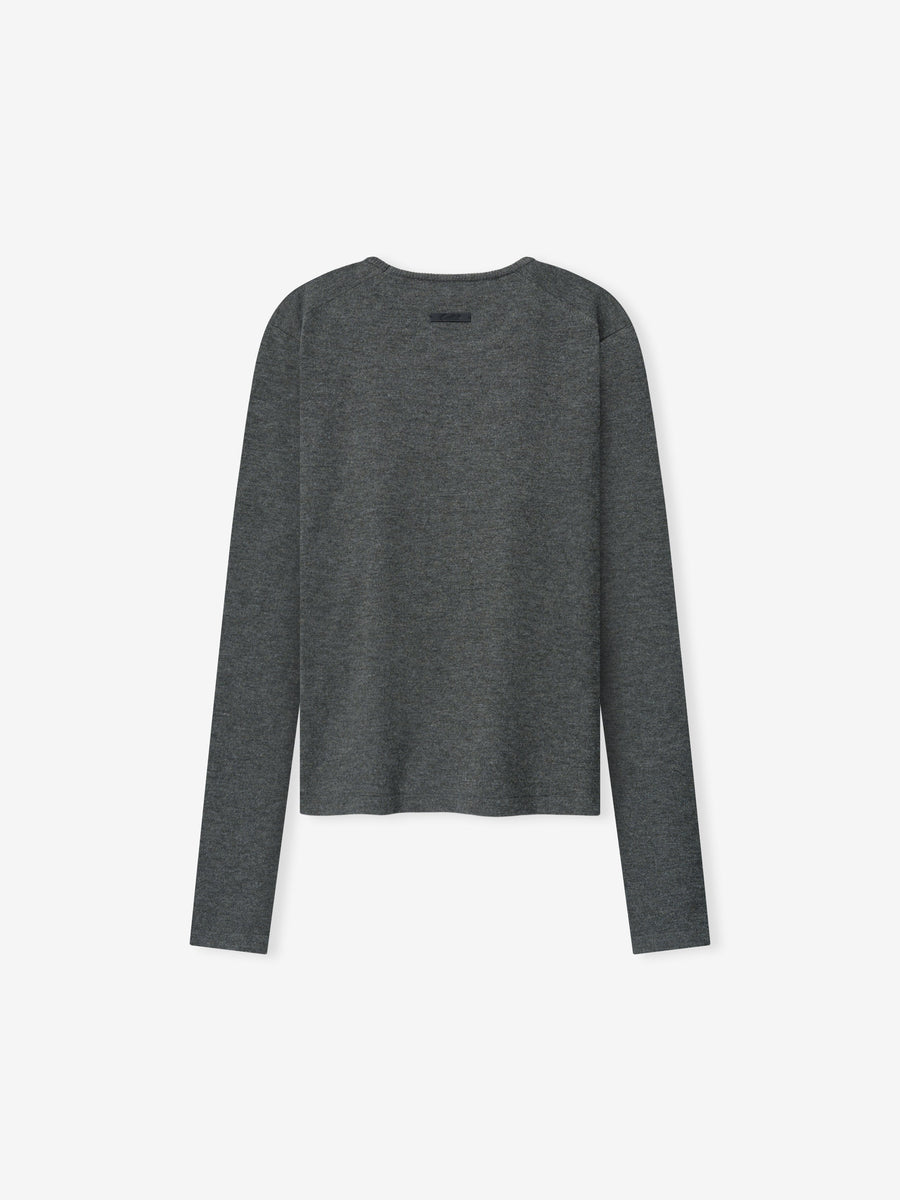 Womens Soft Knit Slim Longsleeve