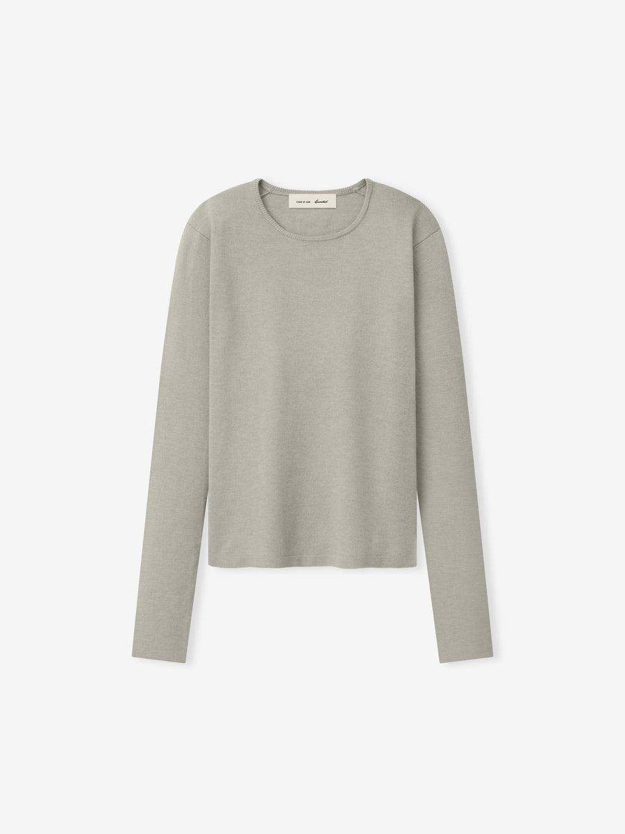 Womens Soft Knit Slim Longsleeve