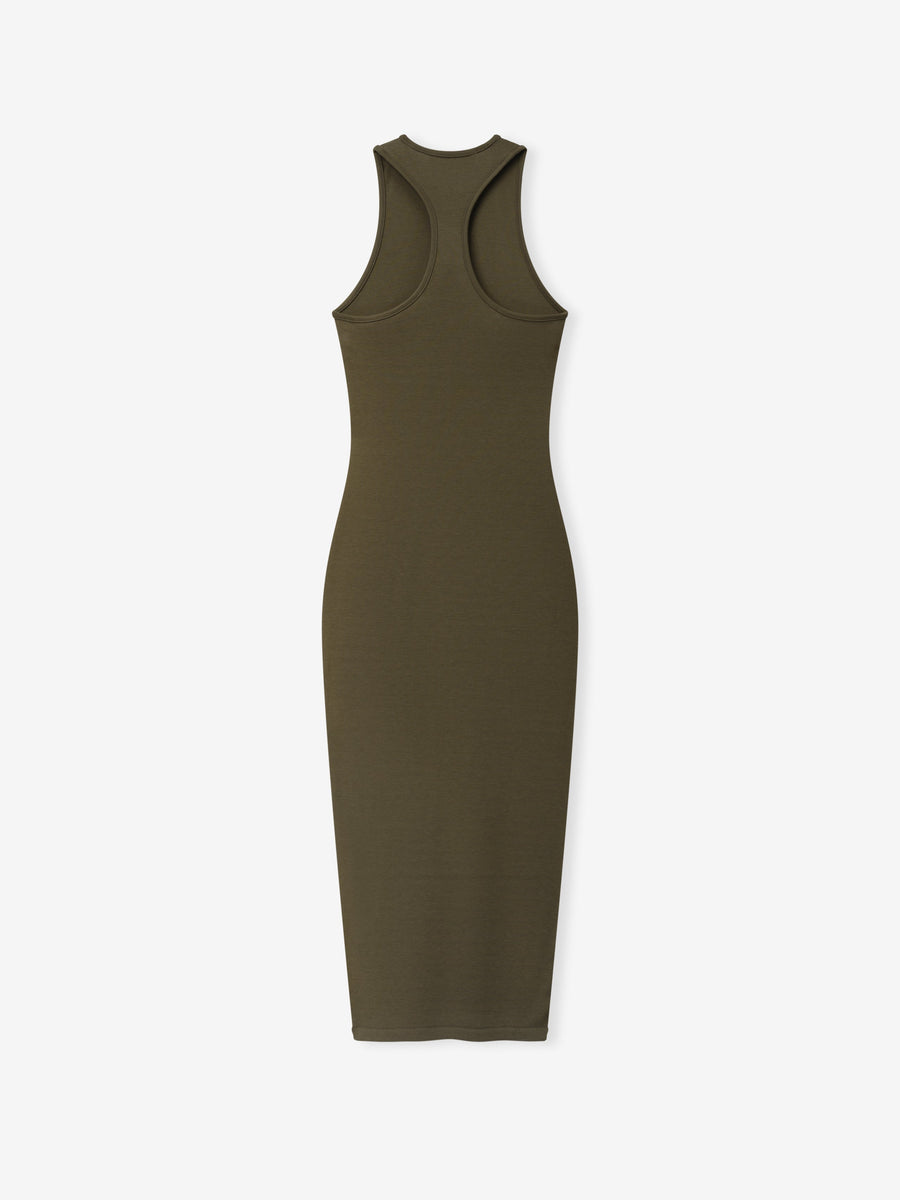Womens Soft Rib Racerback Dress