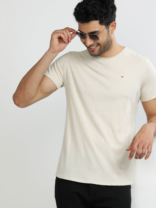 Tommy Hilfiger Men V-Neck Extended Sleeves Pockets Slim Fit T-shirt