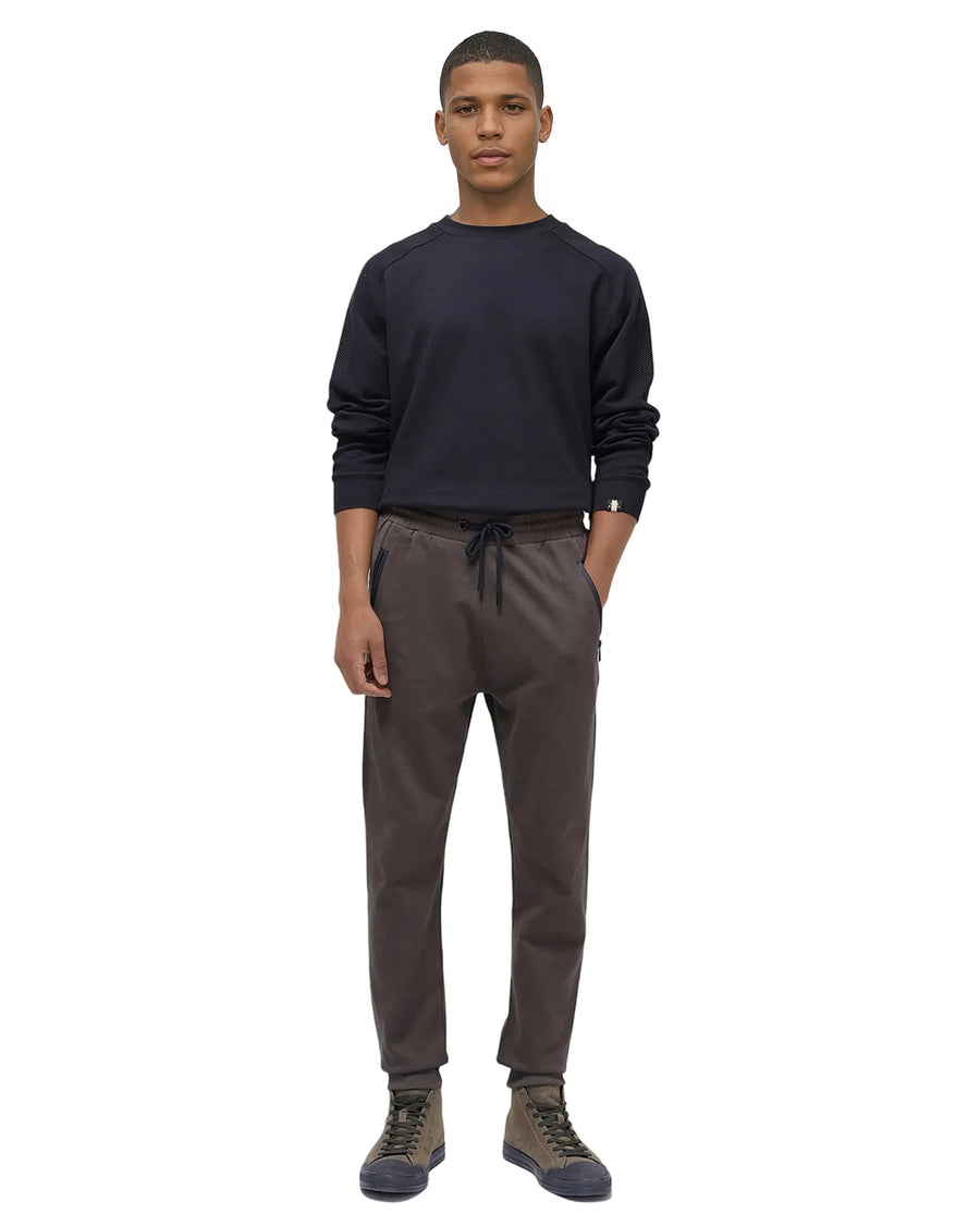 Rare Rabbit Men's Shawn Olive Cotton Plain Regular Fit Joggers