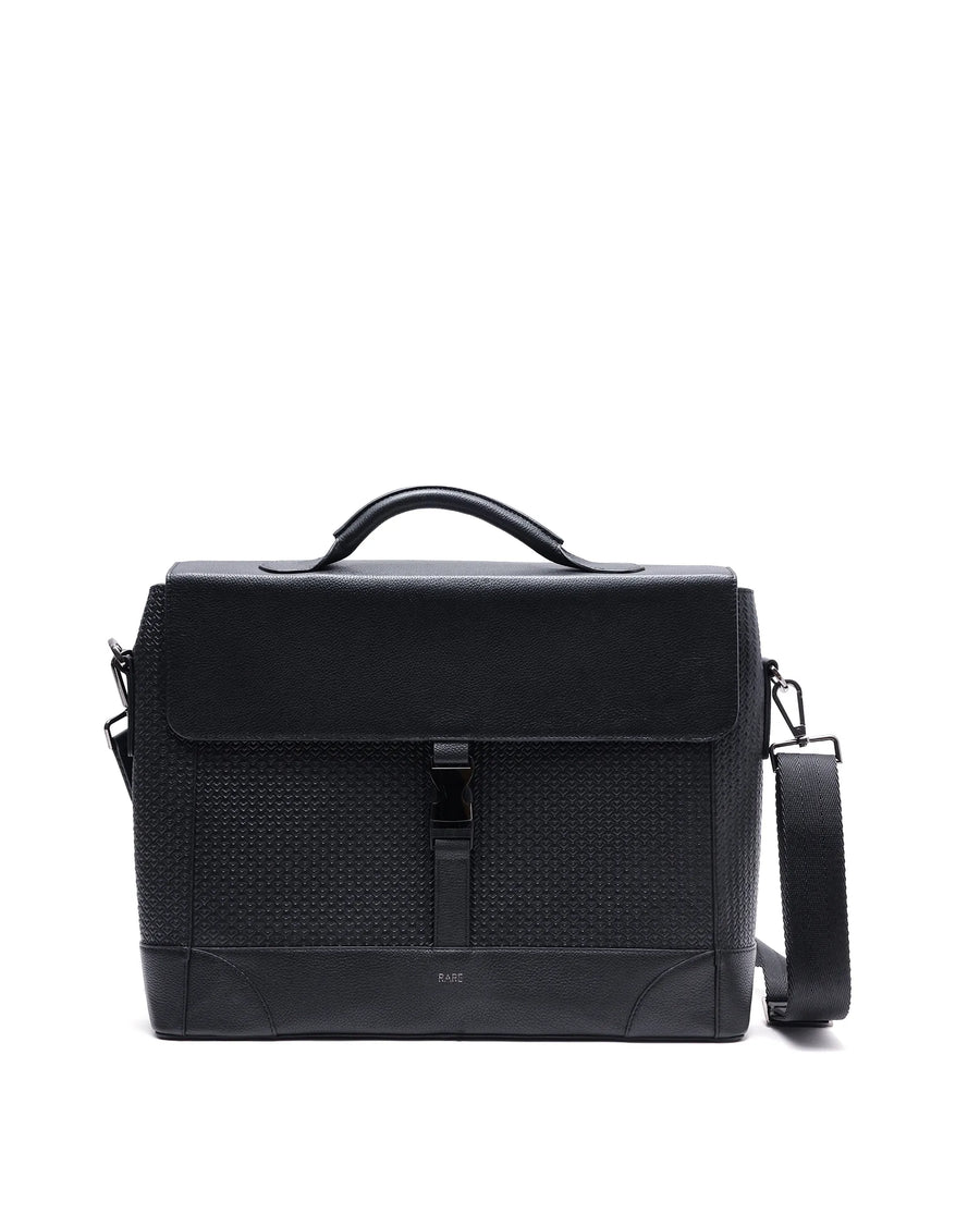 Rare Rabbit Men Sionis Black Leather Bags (Limited Edition)