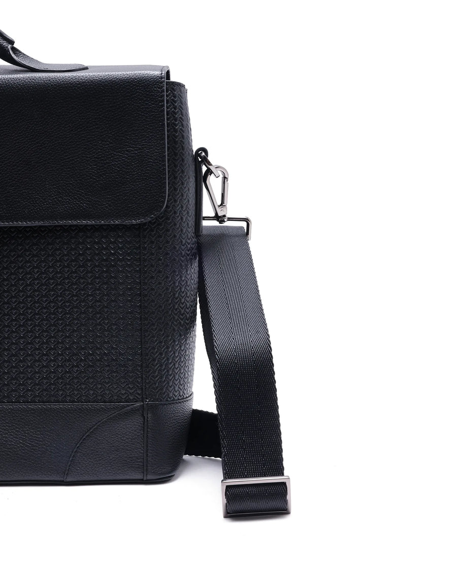 Rare Rabbit Men Sionis Black Leather Bags (Limited Edition)