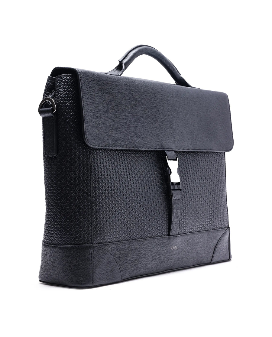 Rare Rabbit Men Sionis Black Leather Bags (Limited Edition)