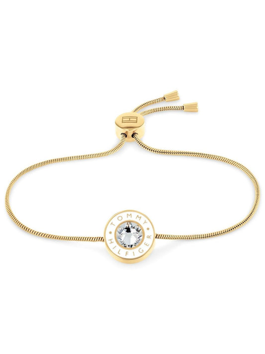 Tommy Hilfiger Women Crystals Gold-Plated Wraparound Bracelet
