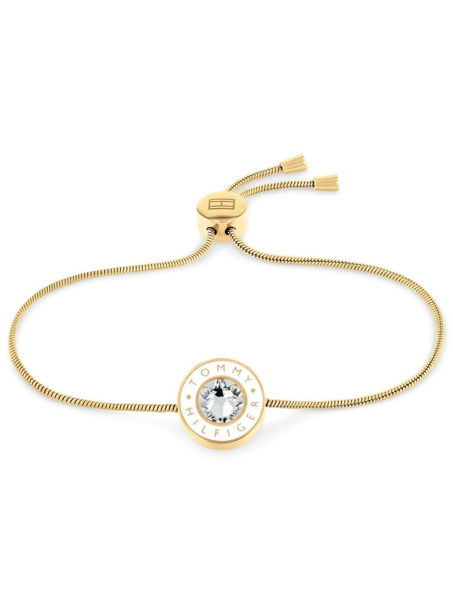 Tommy Hilfiger Women Crystals Gold-Plated Wraparound Bracelet