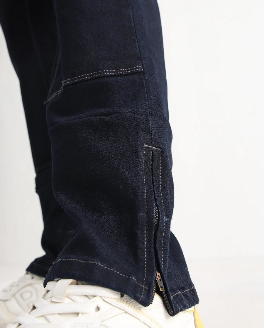 Rare Rabbit Men's Slava Blue Tencel Plain Morris Regular Fit Jeans