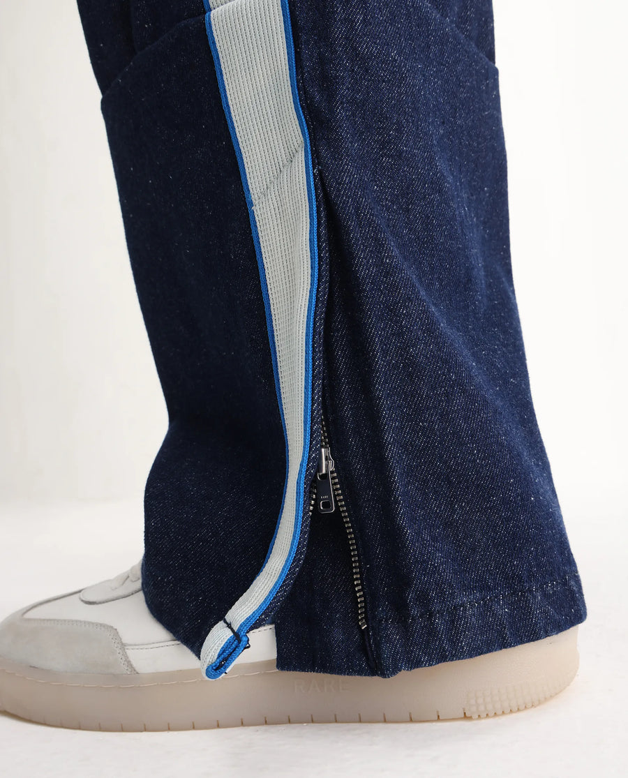 Rare Rabbit Men's Cotton Plain Baggy Fit Jeans
