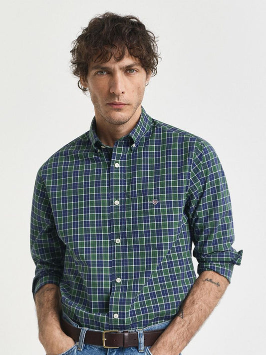 GANT Classic Checked Button Down Collar Long Sleeves Cotton Shirt