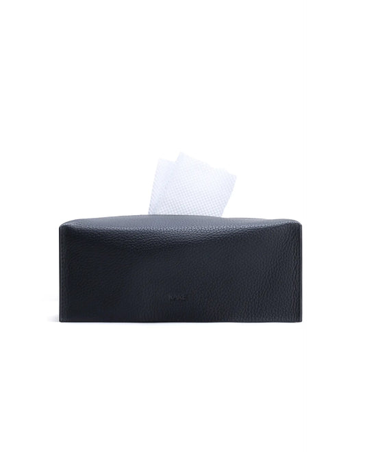 Rare Rabbit Men's Tisboc Black Leather Tissue Box
