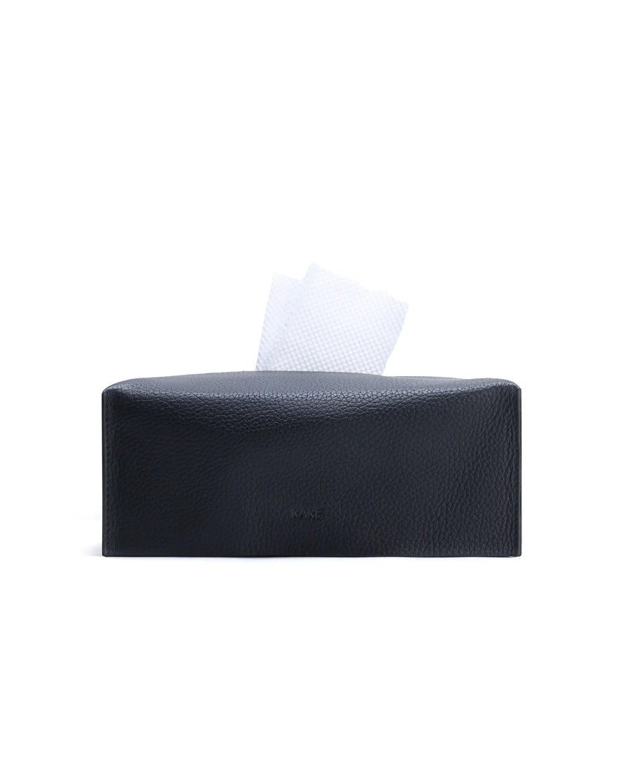 Rare Rabbit Men's Tisboc Black Leather Tissue Box