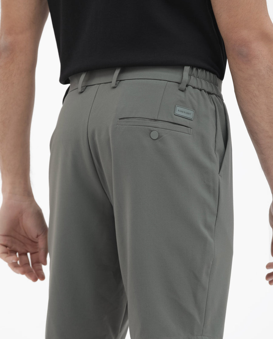 Rare Rabbit Men's Trip-1 Green Cotton Plain Regular Fit Shorts